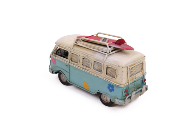 Dekoratif Metal Minibüs Çerçeveli ve Kumbaralı - 5