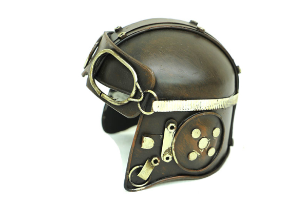 Dekoratif Metal Pilot Kaskı - 1