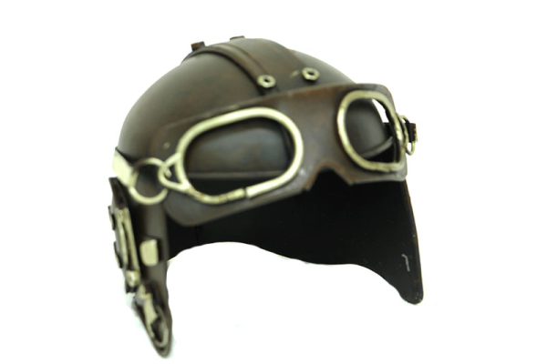 Dekoratif Metal Pilot Kaskı - 2