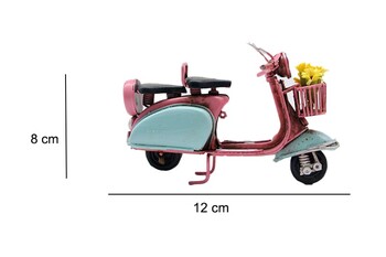  - Dekoratif Metal Scooter Önü Sepetli (1)