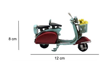  - Dekoratif Metal Scooter Önü Sepetli (1)