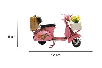  - Dekoratif Metal Scooter Önü Sepetli (1)