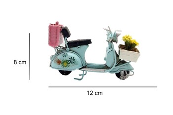  - Dekoratif Metal Scooter Önü Sepetli (1)