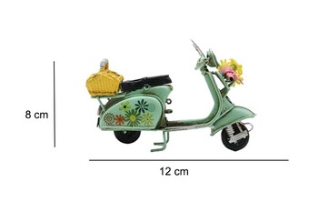  - Dekoratif Metal Scooter Önü Sepetli (1)