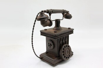 Dekoratif Metal Telefon - Thumbnail