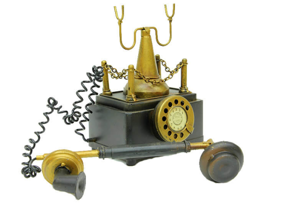 Dekoratif Metal Telefon Kumbaralı - 3