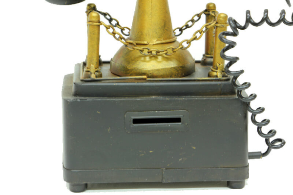 Dekoratif Metal Telefon Kumbaralı - 4