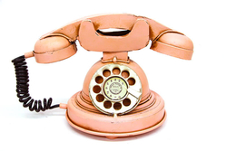 Dekoratif Metal Telefon - 1