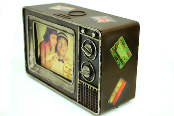 Dekoratif Metal Televizyon Kumbara - 2