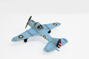 Dekoratif Metal Uçak - Thumbnail