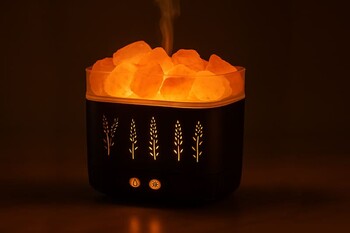 Himalaya Tuz Taşlı USB Aromaterapi Difüzör ve Gece Lambası - Thumbnail
