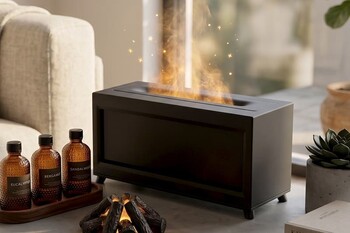 Modern Şömine Efektli Ultrasonik Aroma Diffuser & Hava Nemlendirici - Thumbnail