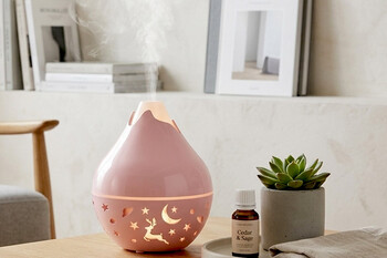 Nordic Gece Lambalı Ultrasonik Aroma Diffuser - Thumbnail