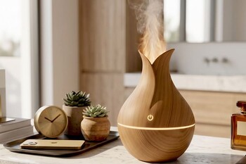 Lale Tasarımlı Ultrasonik Aroma Diffuser & Hava Nemlendirici - Thumbnail