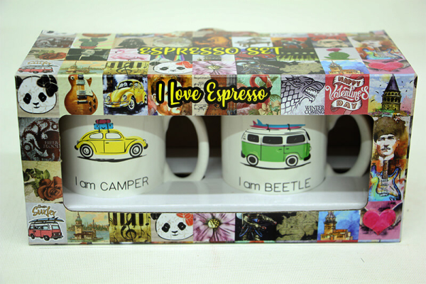 Espresso 2'li Kupa Seti Bettle - 2