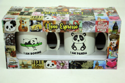 Espresso 2'li Kupa Seti Panda - Thumbnail