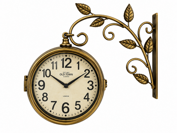 Antiq Design - Gar saati Çift Taraflı Eskitme Gold