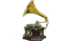 Gramofon Sekizgen Bronz Kakma - Thumbnail