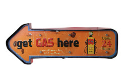 Işıklı Gas Here Yön Tabelası - Thumbnail