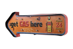 Işıklı Gas Here Yön Tabelası - Thumbnail