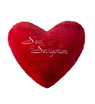  - Kalp Peluş 20 cm. I Love You Baskılı (1)