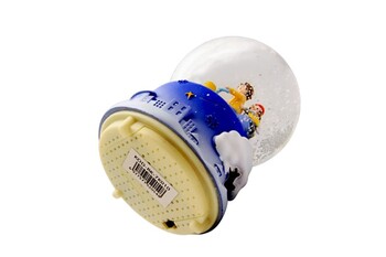 Bisiklet Üstünde Çift Figürlü Kar Küresi - Thumbnail