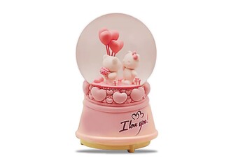 Romantic Love Bear Kar Küresi - Thumbnail