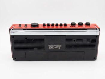 Crownwell Kırmızı Bluetooth Destekli Nostaljik Kaset Çalar ve Taşınabilir Radyo - Thumbnail