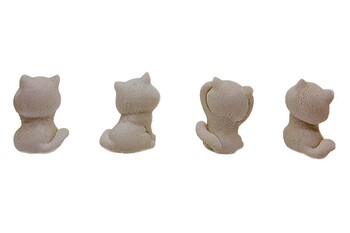 Beyaz Sevimli Kedi Biblo Seti - Thumbnail