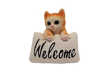  - Kedi Yastıklı Welcome 11cm