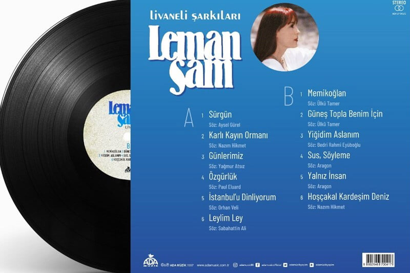 Leman Sam Livaneli Şarkıları 33-LP
