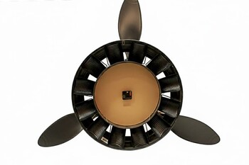 Pervane Tasarımlı Dekoratif Duvar Saati - Thumbnail