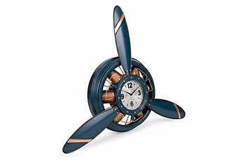  - Uçak Pervanesi Tasarımlı Dekoratif Duvar Saati (1)