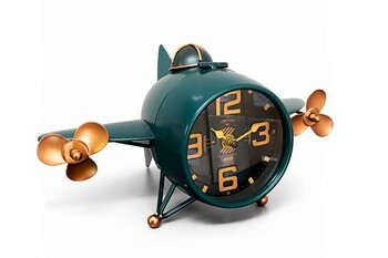  - Retro Uçak Tasarımlı Dekoratif Masa Saati (1)