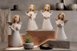 4'lü Set Dekoratif Melek Biblo – Huzur Serisi - 4