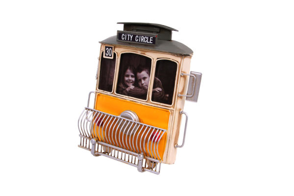 Dekoratif Metal Çerçeve Tramvay Temalı ( 25 İS ) - 3