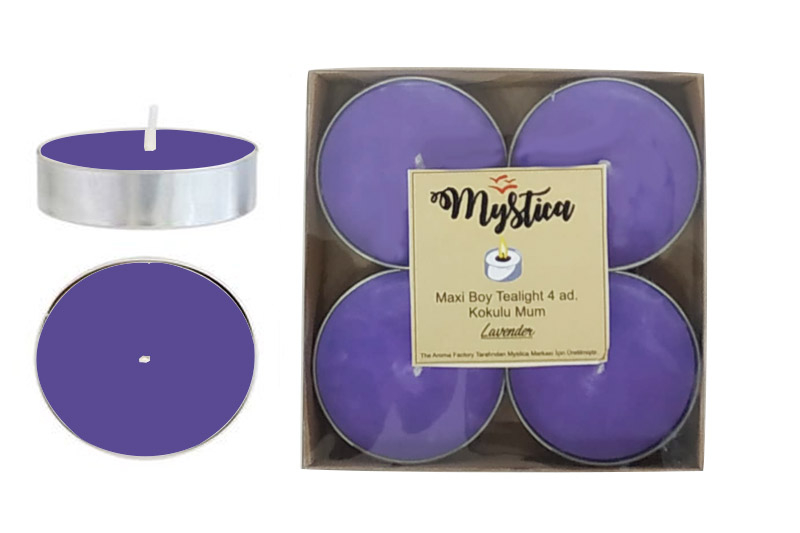 Mum Kokulu 4’lü Kare Kokulu Mum Mystica