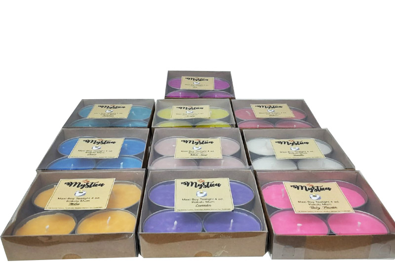 Mum Kokulu 4’lü Kare Kokulu Mum Mystica