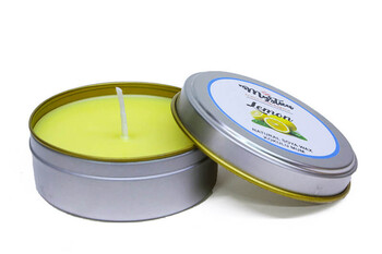 Soya Wax Mum Kokulu Tenekede Lemon - Thumbnail