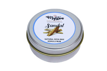 Soya Wax Mum Kokulu Tenekede Sandal - Thumbnail