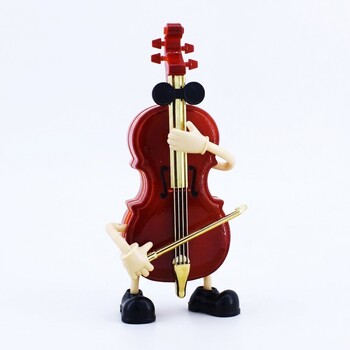 Self Design - Müzik Kutusu Keman Kırmızı