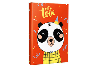 Self Design - Çizgili Defter Panda With Love