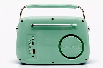  - Retro Tasarımlı Bluetooth FM Radyo Mint Yeşil (1)