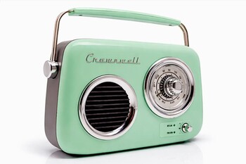 Retro Tasarımlı Bluetooth FM Radyo Mint Yeşil - Thumbnail