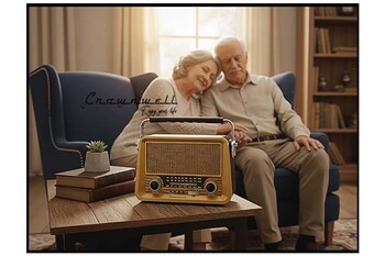 Crownwell Nostaljik Bluetooth Radyo - Thumbnail