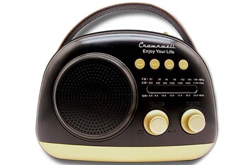 CROWNWELL - Crownwell Taşınabilir Bluetooth Retro Radyo Arizona Serisi / Black