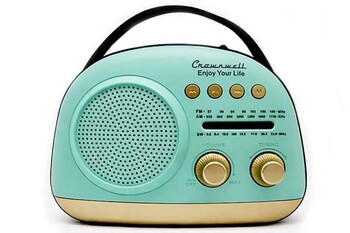 CROWNWELL - Crownwell Taşınabilir Bluetooth Retro Radyo Arizona Serisi / Blue 