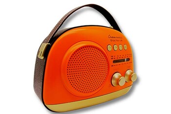 CROWNWELL - Crownwell Taşınabilir Bluetooth Retro Radyo Arizona Serisi / Orange (1)