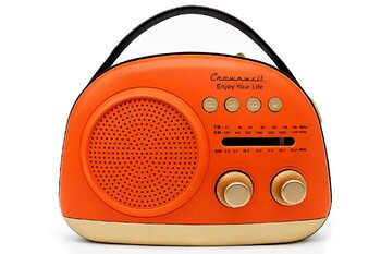 CROWNWELL - Crownwell Taşınabilir Bluetooth Retro Radyo Arizona Serisi / Orange