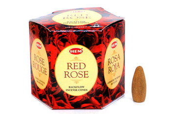 Red Rose Back Flow Cones 40'lı - Thumbnail